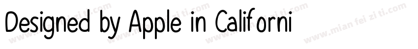 Designed by Apple in California Q m字体转换